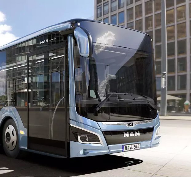 Autobús MAN en la ciudad