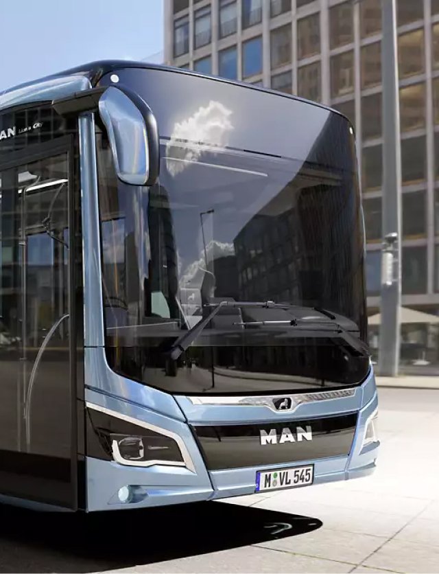 Autobús MAN en la ciudad